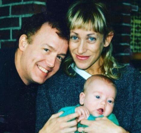 Ephraim Birney with his parents Constance Shulman and Reed Birney.